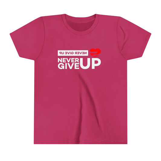 Youth Short Sleeve Tee- Never Give Up