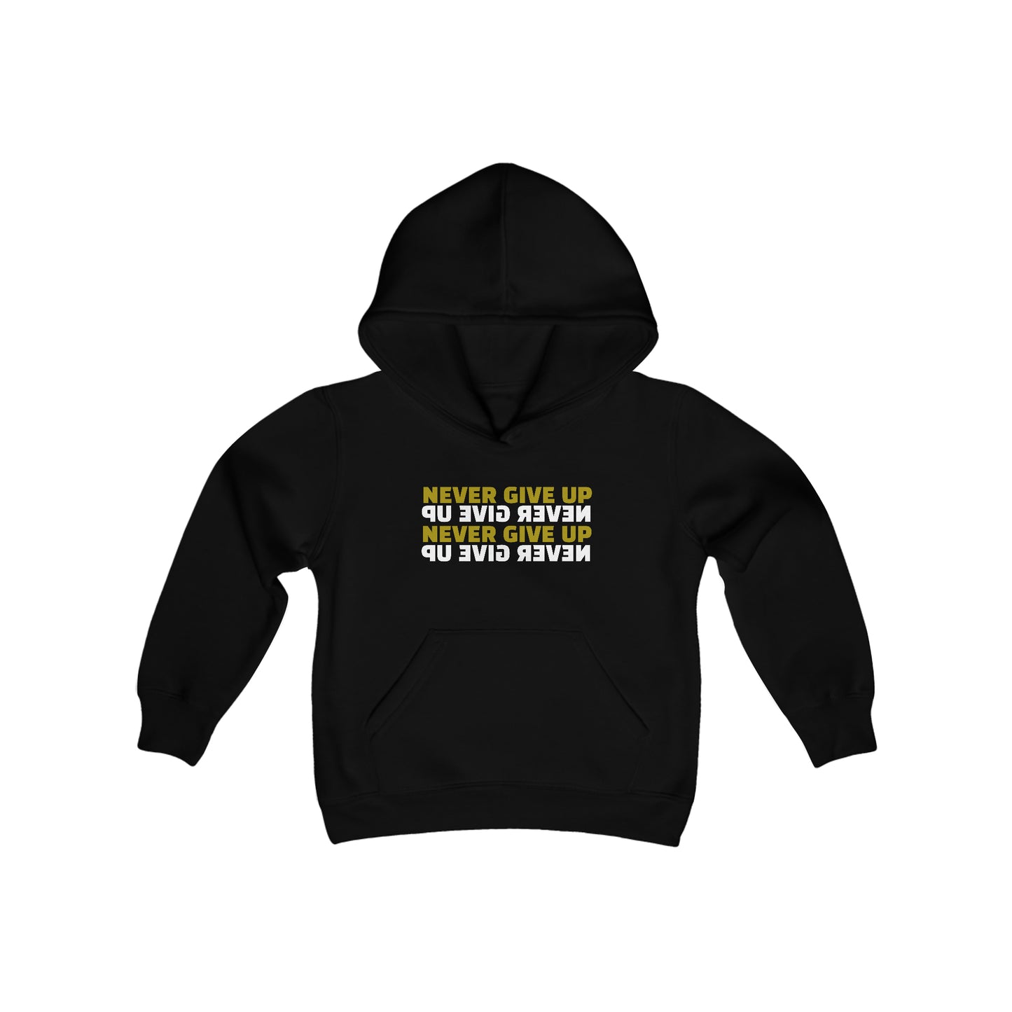 Youth Heavy Blend Hooded Sweatshirt - Never Give Up